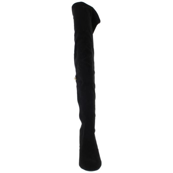 Journee Collection Womens Maya Black Zipper Over-The-Knee Boots Shoes NWT - Picture 3 of 3